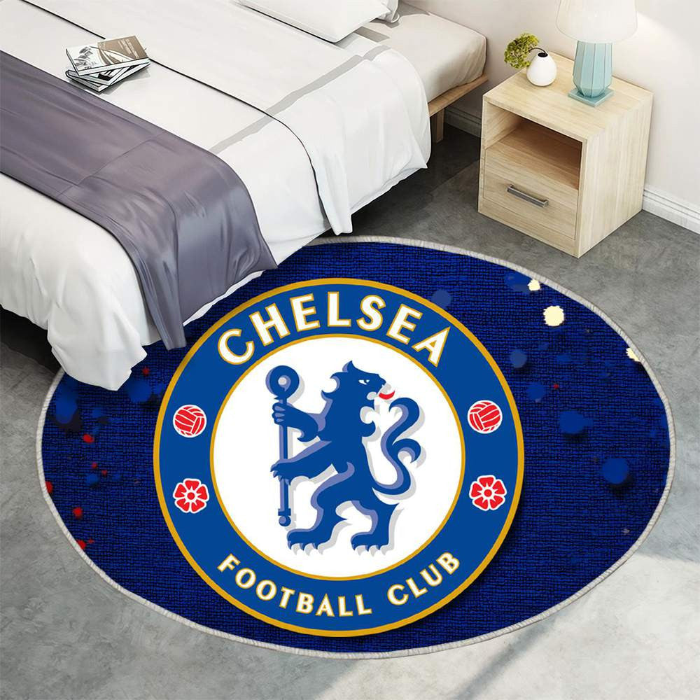 Tapis Chelsea football Club Brodé Classique Bleu Profond Vibrant pour supporters – faites entrer l’ambiance du stade dans le salon