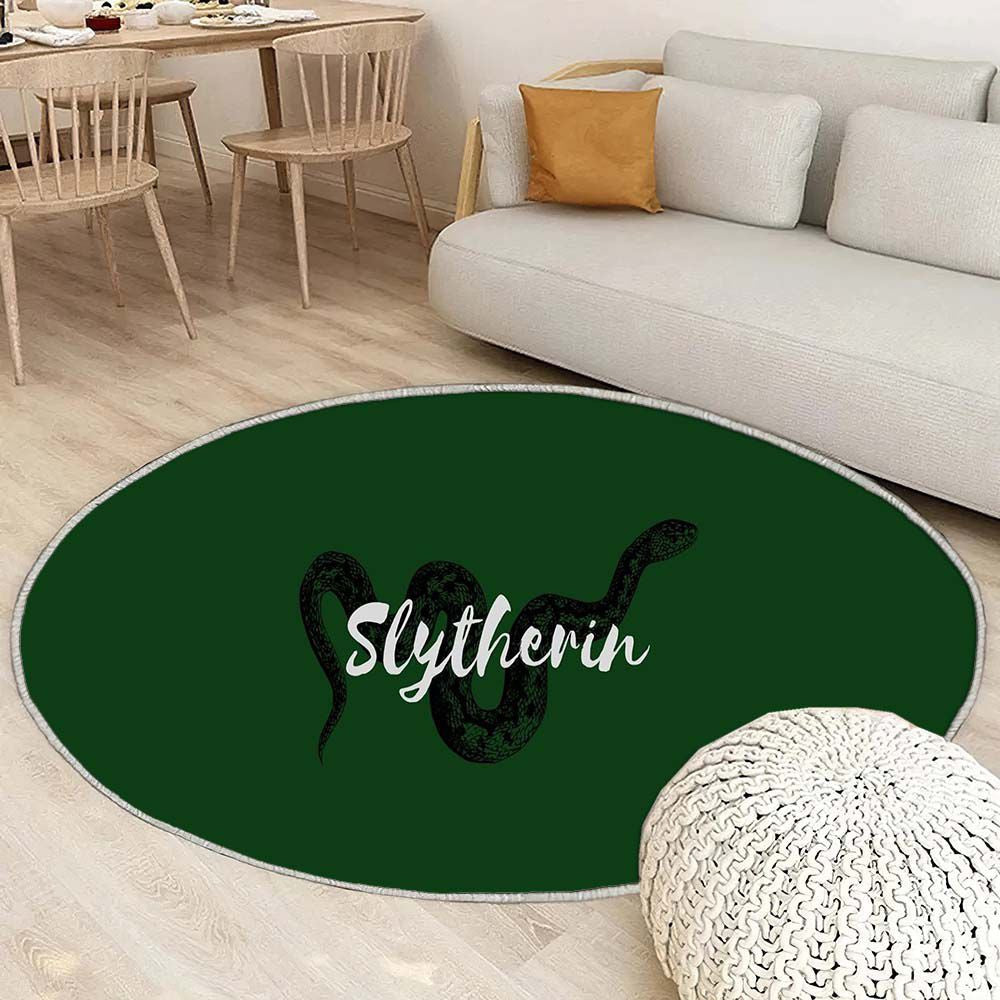Tapis Maison Poudlard 1 - Rond Rare, Doux, Livraison Gratuite