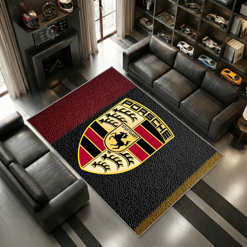 Logo Porsche Rouge Rendu 3