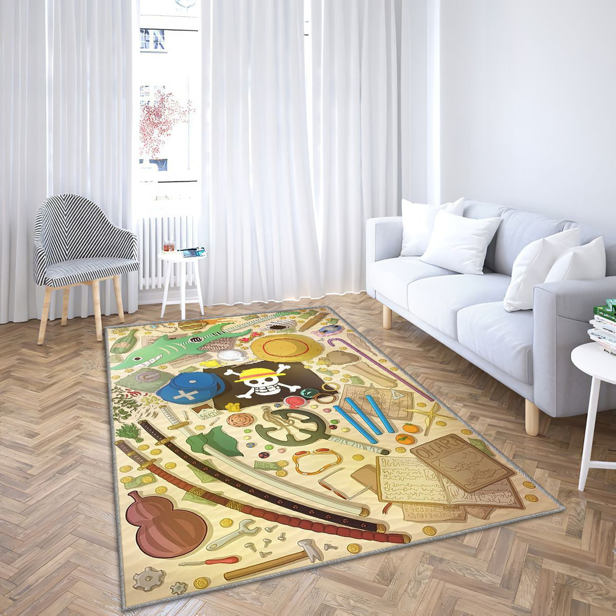 Tapis One Piece - Pirate Rare, Doux, Livraison Gratuite