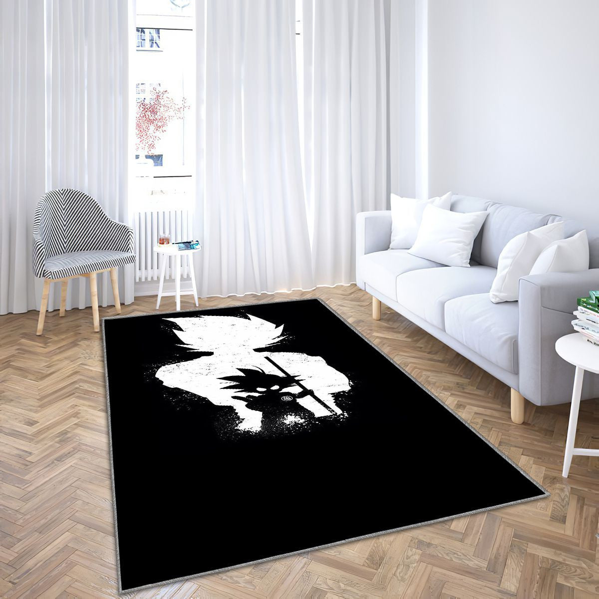 Tapis Dragon Ball Goku - Noir Rare, Doux, Livraison Gratuite