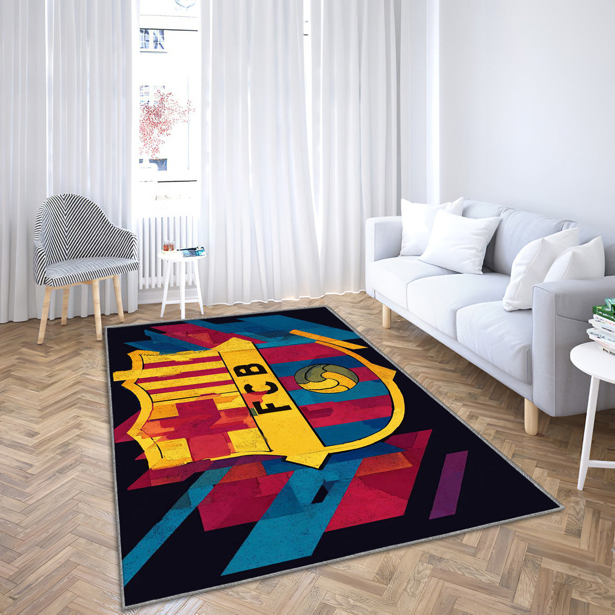 FC Barcelona Modern Geometric 14