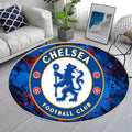 Tapis supporter Chelsea football Club Brodé Classique Bleu Profond Raffiné – affirmez vos couleurs dans la chambre