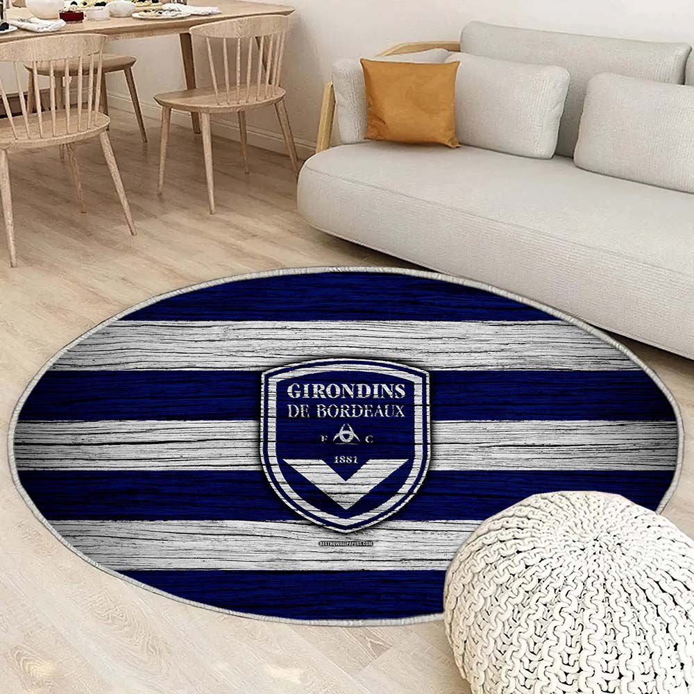 Tapis Bordeaux FC 2 - Rond Rare, Doux, Livraison Gratuite