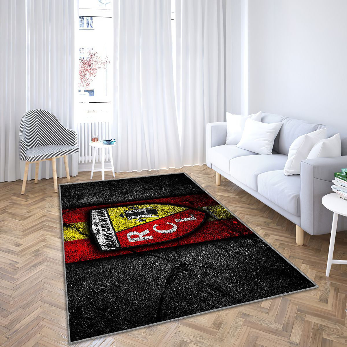 Tapis Lens FC - Ligue 2 Jaune, Unique, Livraison Gratuite