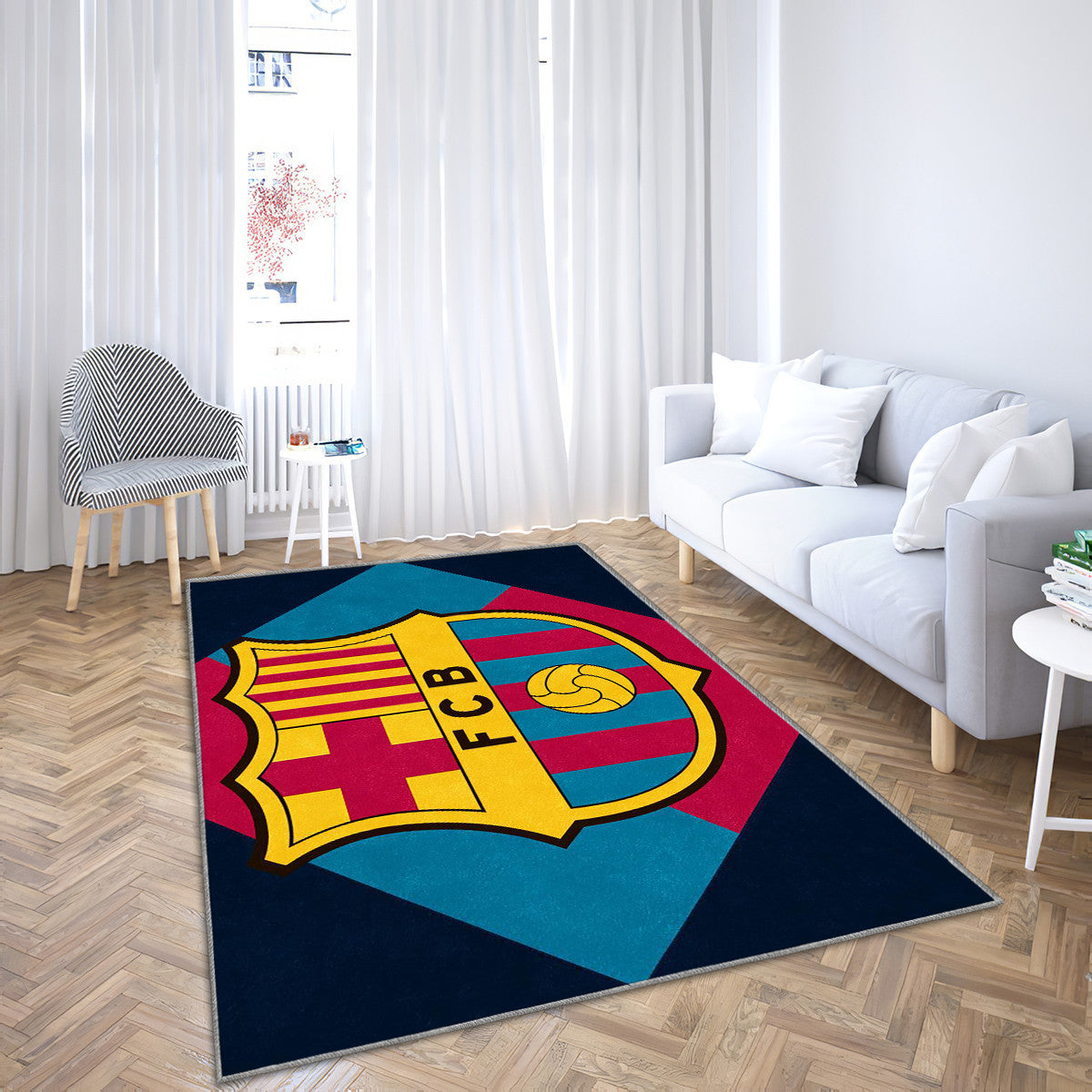 FC Barcelona Modern Geometric 27