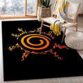 Tapis Bouclier Naruto - Noir Rare, Doux, Livraison Gratuite