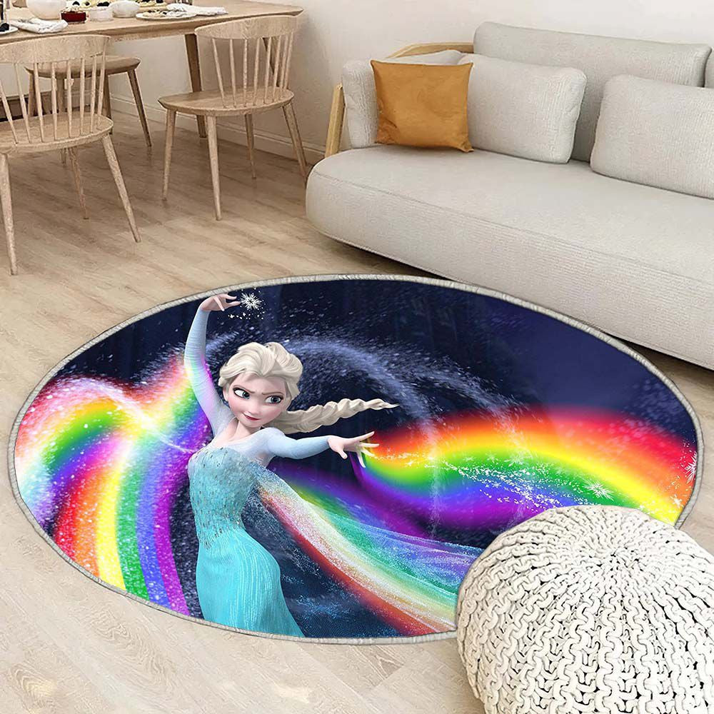 Tapis Reine Elsa 1 - Rond Rare, Doux, Livraison Gratuite