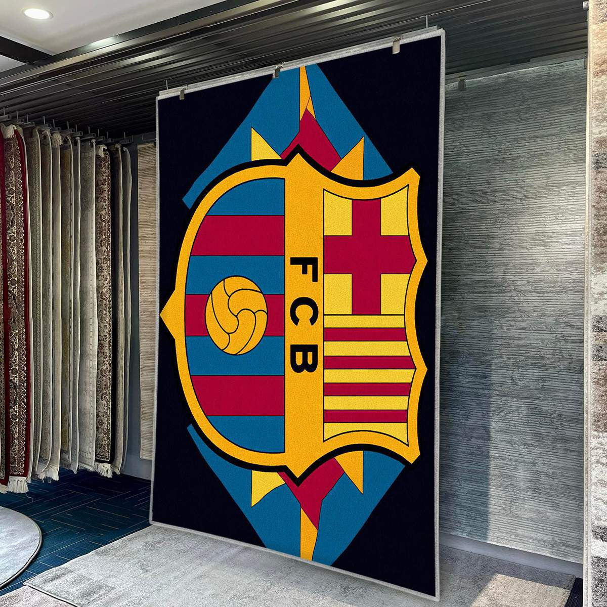 FC Barcelona Modern Geometric 7