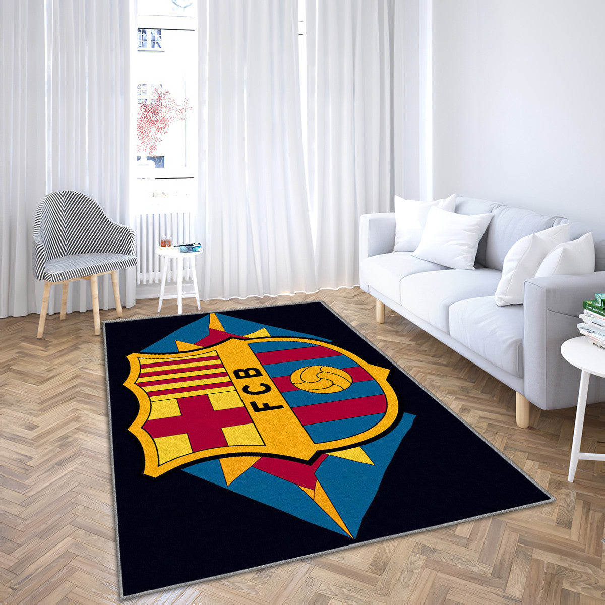FC Barcelona Modern Geometric 7