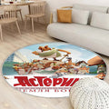 Tapis Astérix Obélix - Rond Rare, Doux, Livraison Gratuite