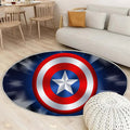 Tapis Bouclier Captain America 11 - Rond Rare, Doux, Livraison Gratuite