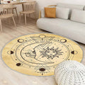 Tapis Divination Soleil Lune - Rond Rare, Doux, Livraison Gratuite