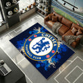 Chelsea Football Club Brodé Classique Bleu Profond Prestigieux