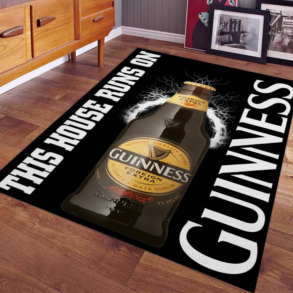Tapis Maison Guinness - Noir Rare, Doux, Livraison Gratuite