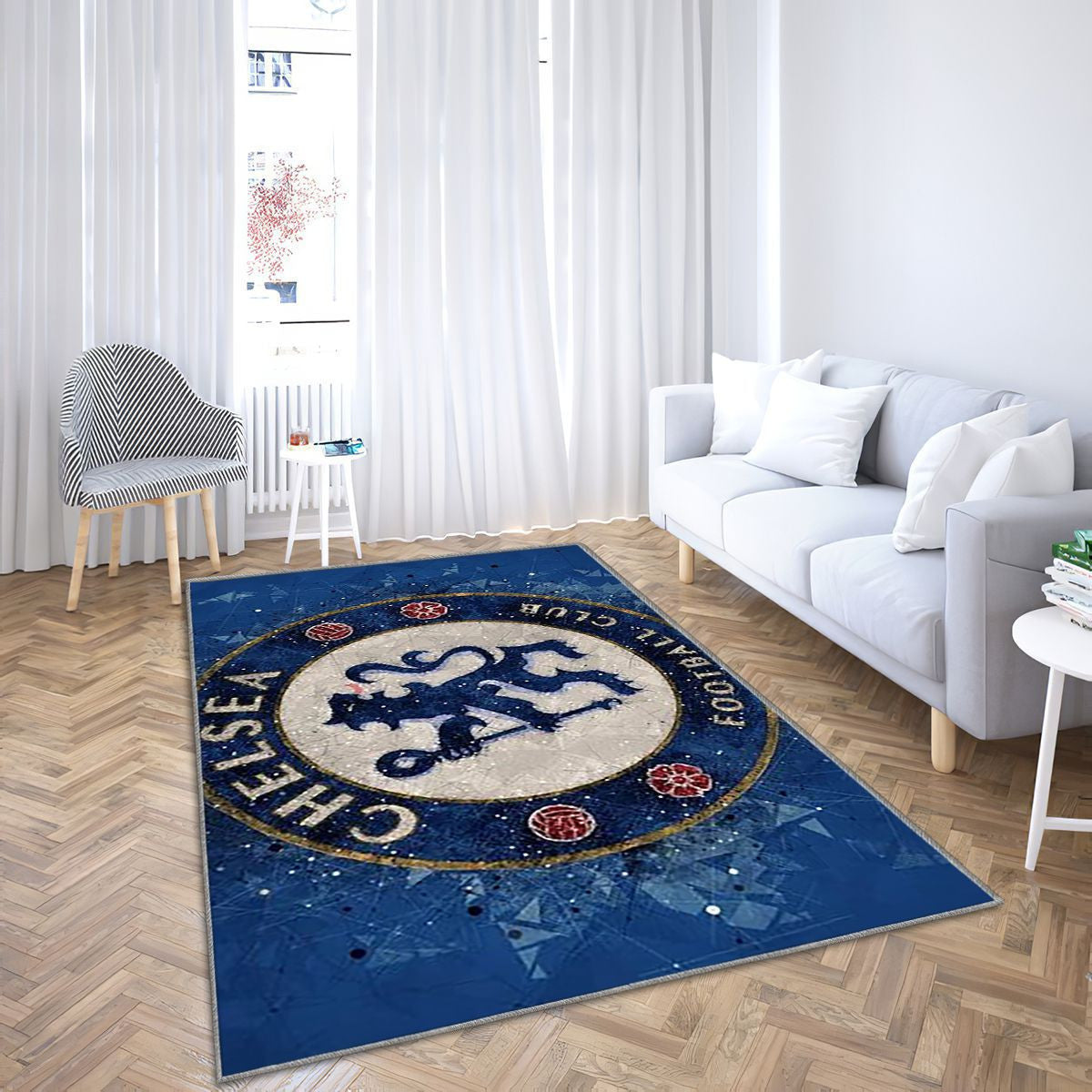 Tapis Chelsea FC - Bleu Rare, Doux, Livraison Gratuite