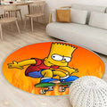 Tapis Bart Simpson 1 - Rond Rare, Doux, Livraison Gratuite