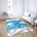 Tapis Olympique Marseille - Bleu Rare, Doux, Livraison Gratuite