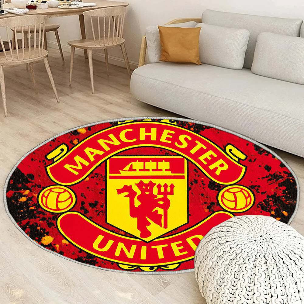 Tapis Manchester United Rouge Sophistiqué édition 3 pour passionnés de football – créez une atmosphère de stade à la maison