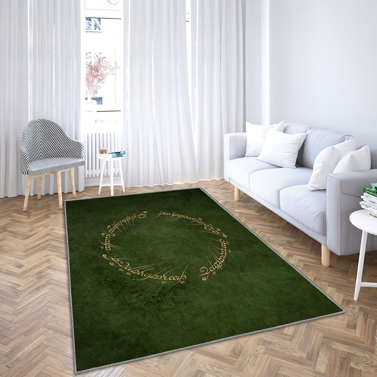 Tapis Seigneur des Anneaux - Anneau Rare, Doux, Livraison Gratuite