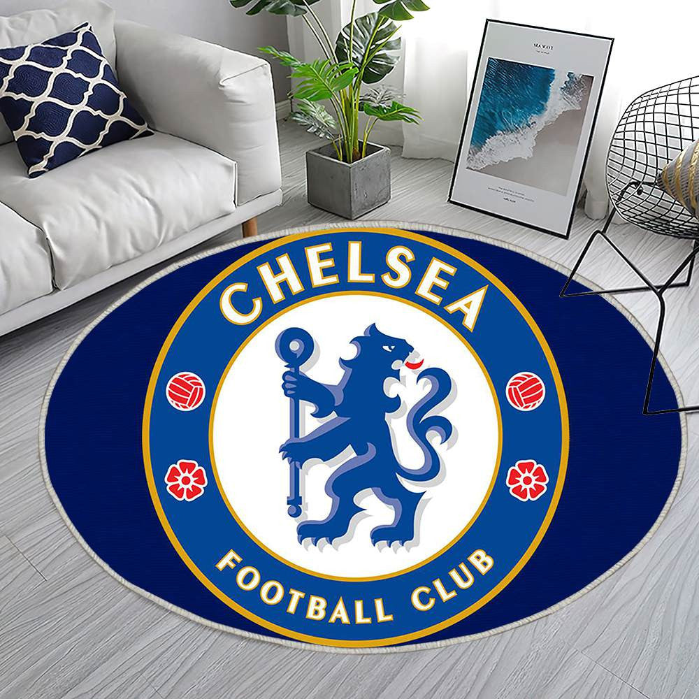 Tapis Chelsea football Club Brodé Classique Bleu Profond Unique à offrir – une déco football qui donne du caractère à la salle de jeu