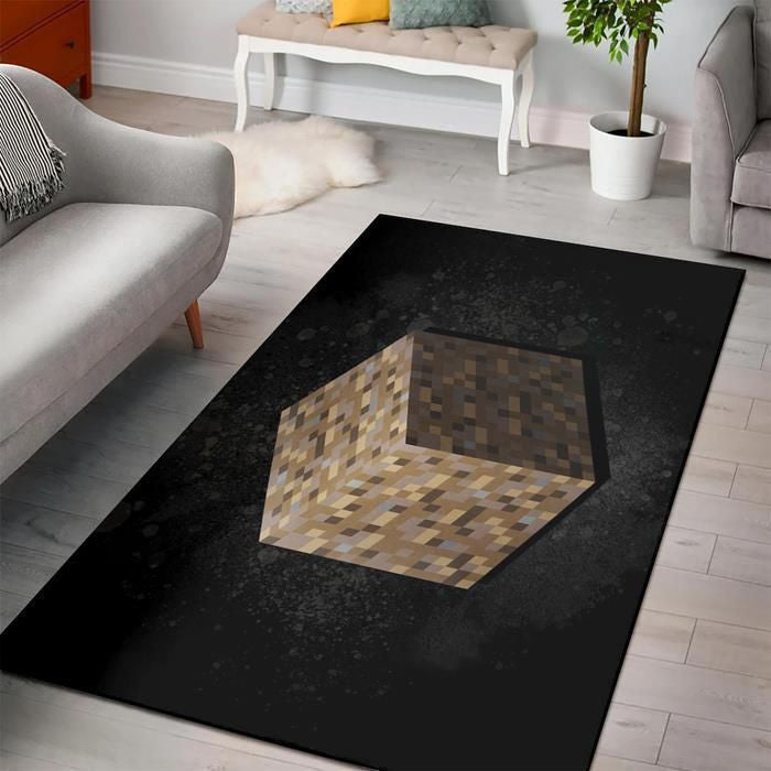 Tapis Minecraft - Pixel Rare, Doux, Livraison Gratuite