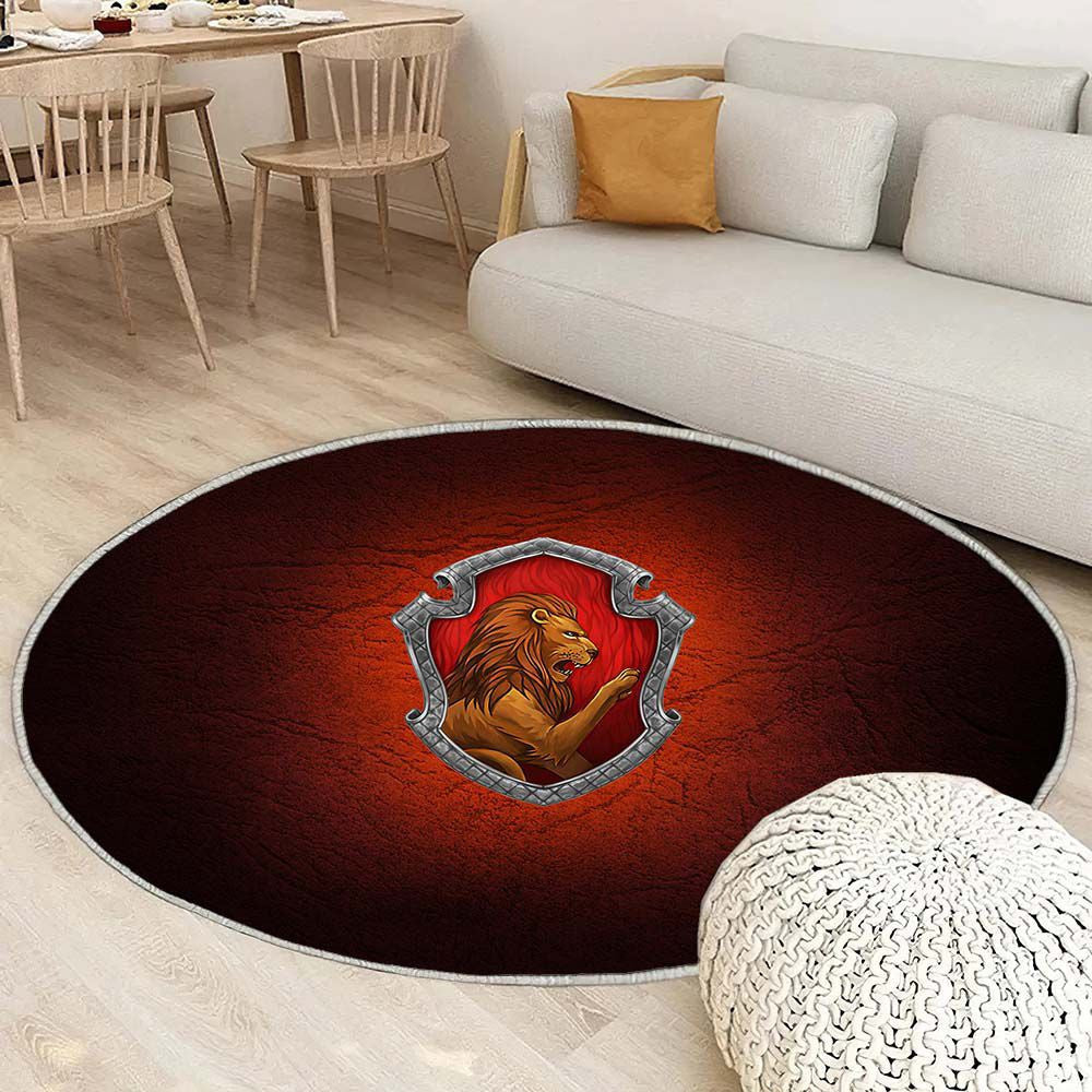 Tapis Gryffondor Harry Potter 13 - Rond Rare, Doux, Livraison Gratuite