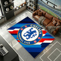 Chelsea Football Club Moderne Géométrique Bleu Royal Raffiné