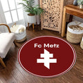 Tapis FC Metz - Rond Rare, Doux, Livraison Gratuite