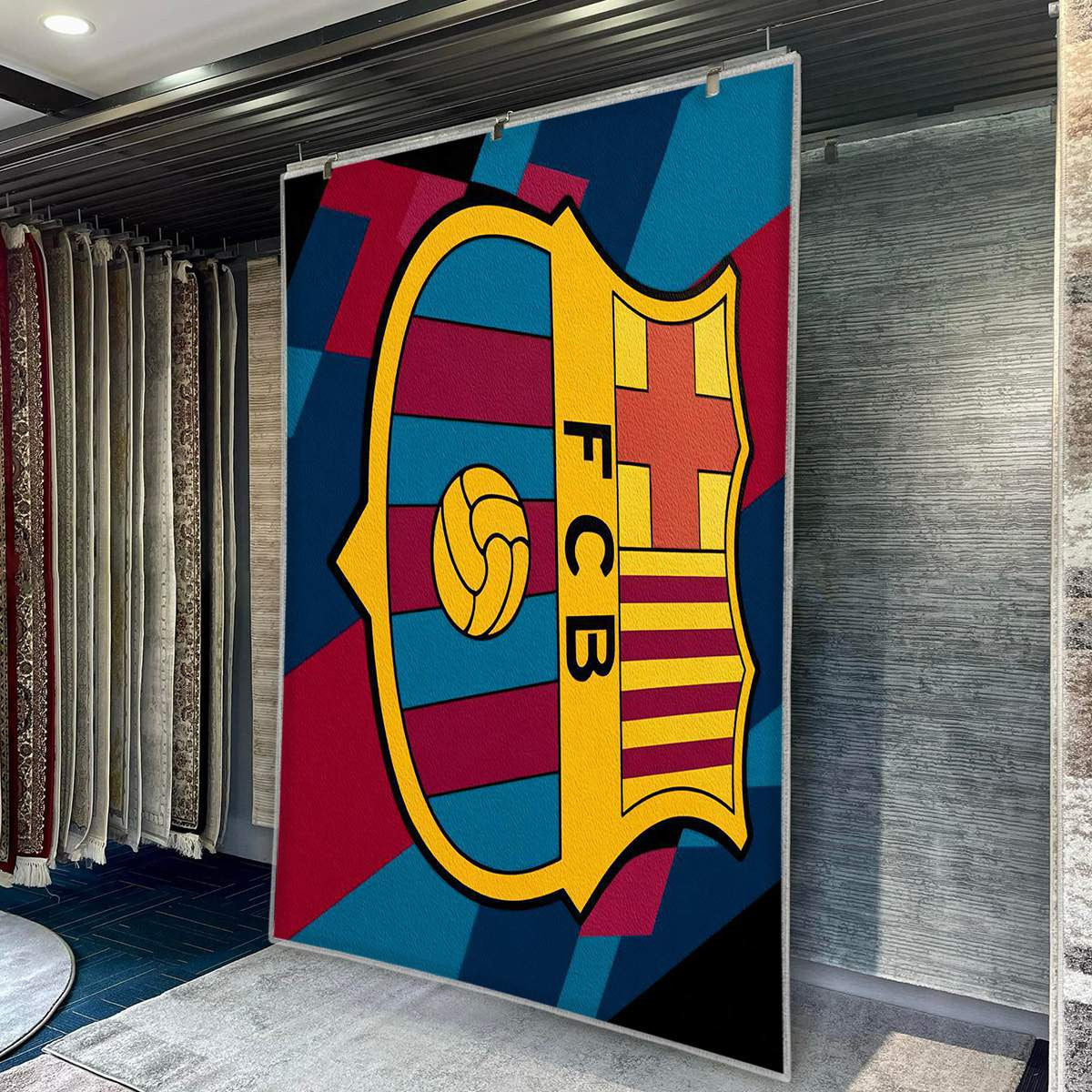 FC Barcelona Modern Geometric 9