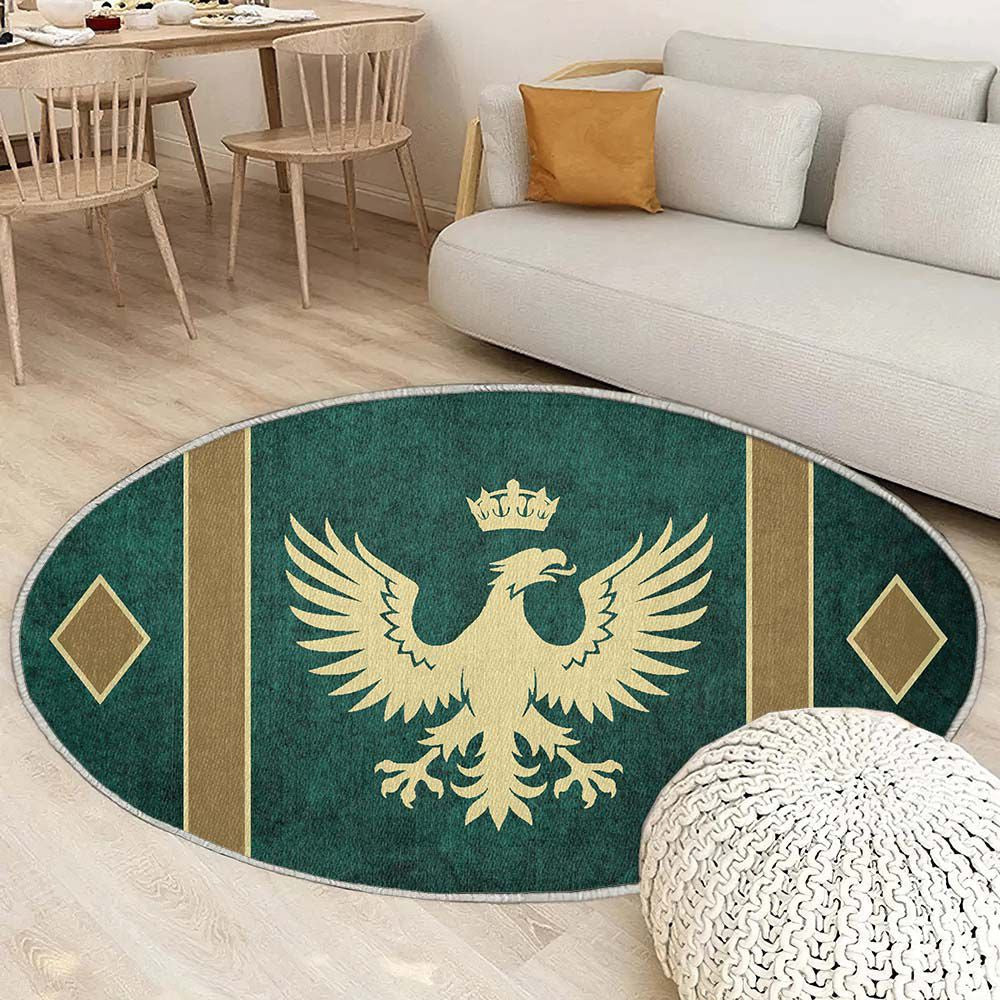 Tapis Drapeaux Summerset - Rond Rare, Doux, Livraison Gratuite