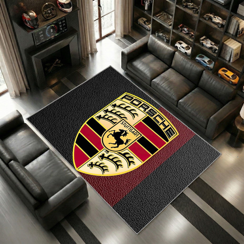 Logo Porsche Rouge Rendu 11