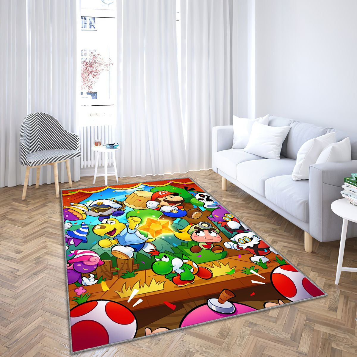 Tapis Paper Mario - Papier Rare, Doux, Livraison Gratuite