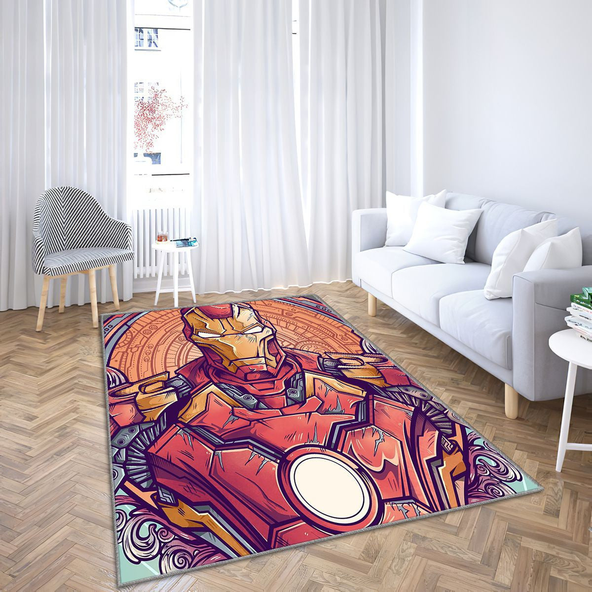 Tapis Homme de Fer - Rouge Rare, Doux, Livraison Gratuite