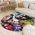 Tapis Avengers Animé 2 - Rond Rare, Doux, Livraison Gratuite