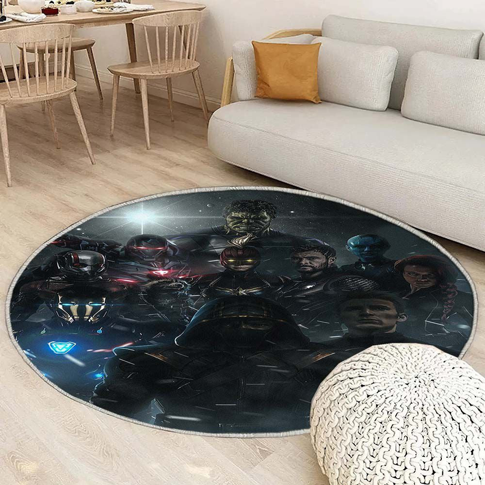 Tapis Avengers Fin de Partie 03 - Rond Rare, Doux, Livraison Gratuite