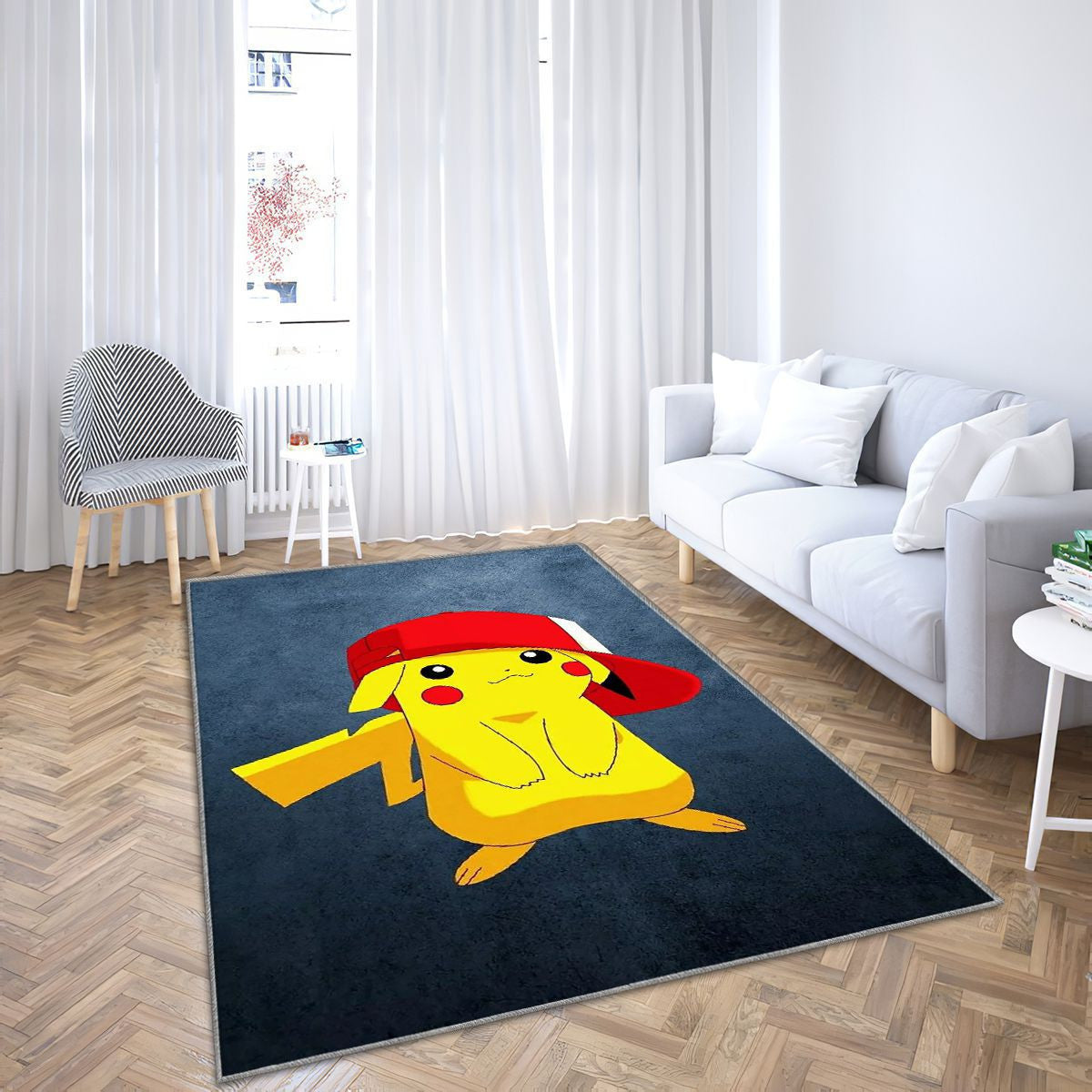 Tapis Pikachu Chapeau - Jaune Rare, Doux, Livraison Gratuite