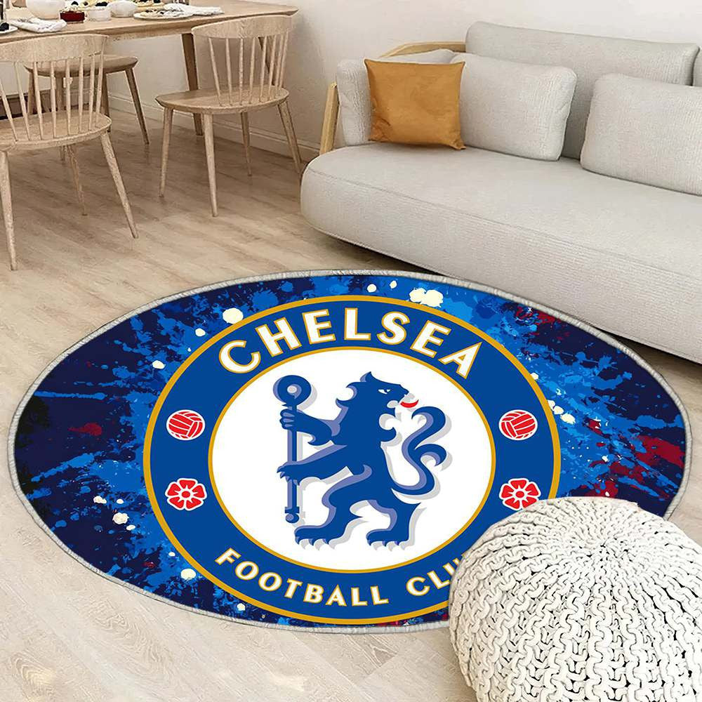 Tapis Chelsea football Club Brodé Classique Bleu Profond Exclusif pour supporters – faites entrer l’ambiance du stade dans le salon