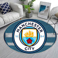 Tapis Manchester City Épuré Logo à offrir – une déco football qui donne du caractère à la salle de jeu