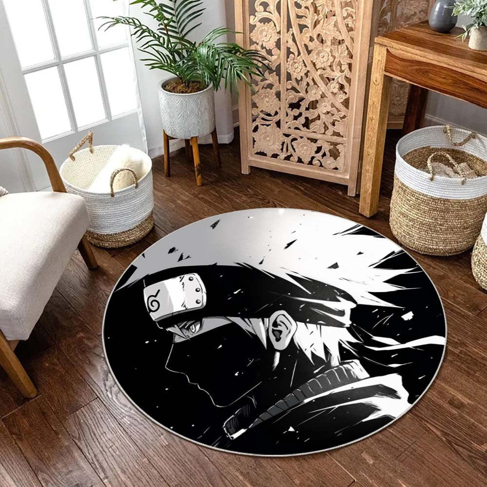 Kakashi Hatake en monochrome dans lanime Naruto