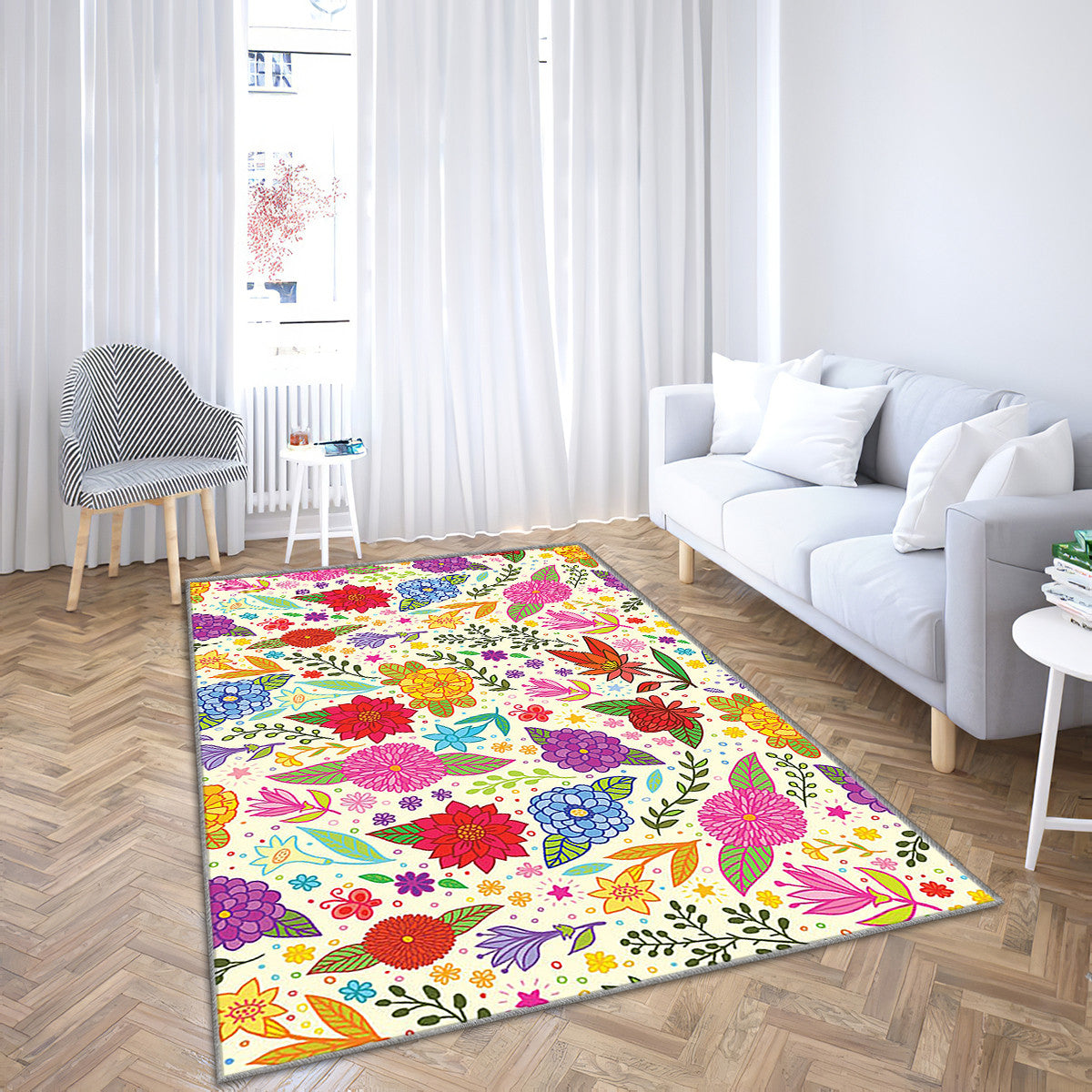 colorful flowers pattern