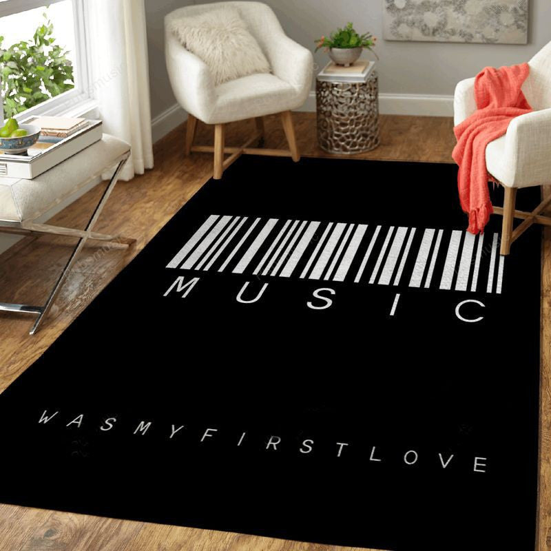 Music Was My First Love Barcode Art