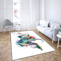 Abstract Rainbow Watercolor Dragon Fantasy Asian Chinese Japanese Artwork Modern