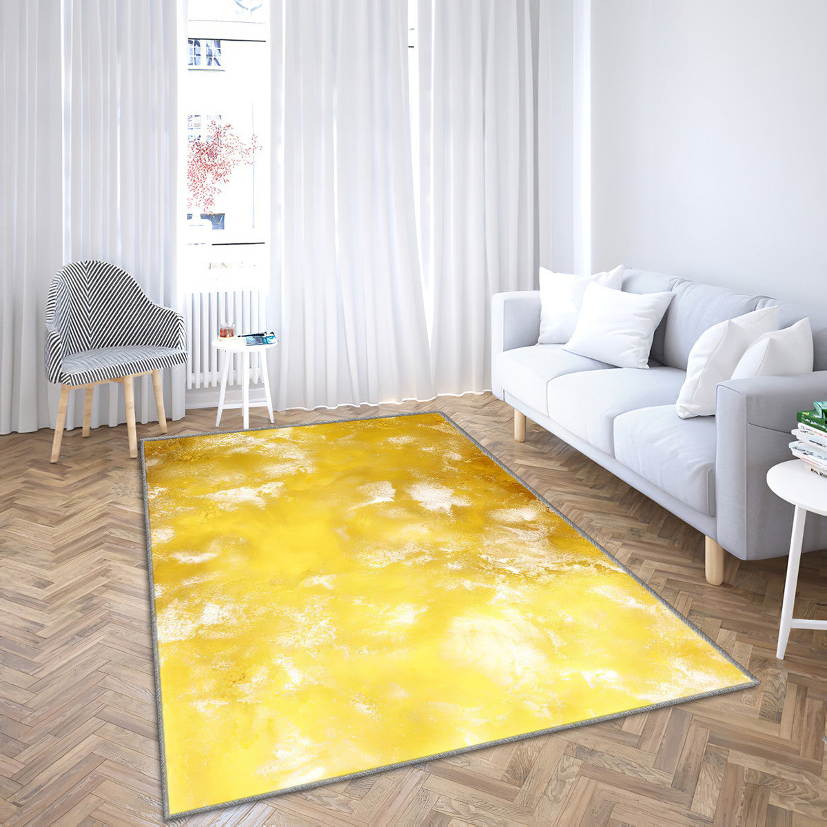 Yellow Abstract Luxury-Abstract Luxury