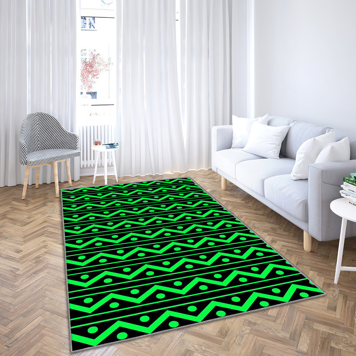 Green ZigZag Pattern