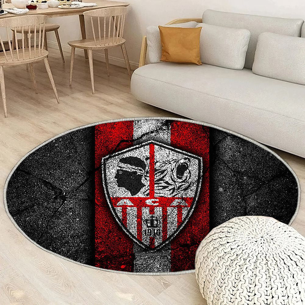 Ajaccio Fc Tapis Sol - Tapis De Salon, Ligue 2 Football Tapis Art, Tapis pour la décoration de la maison