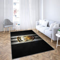 Angers Fc Tapis Sol - Tapis De Salon, Ligue 1 Black Metal Football Tapis Art, Tapis pour la décoration de la maison