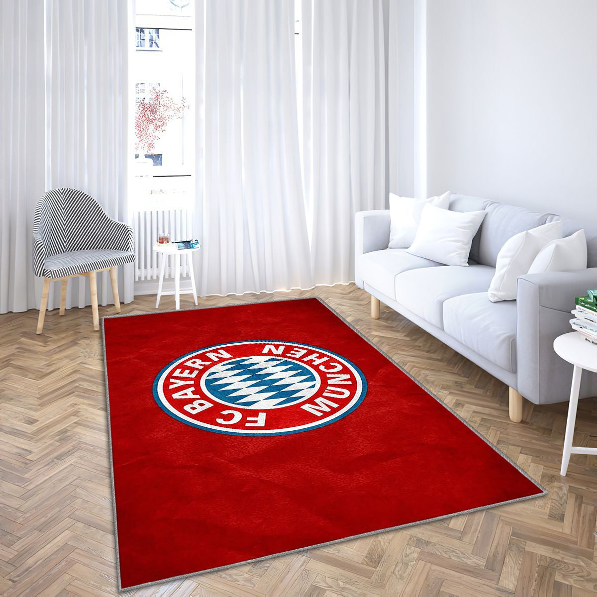Bayern Munich Fc Tapis Sol - Tapis De Salon, Allemagne Football Tapis Art, Tapis pour la décoration de la maison