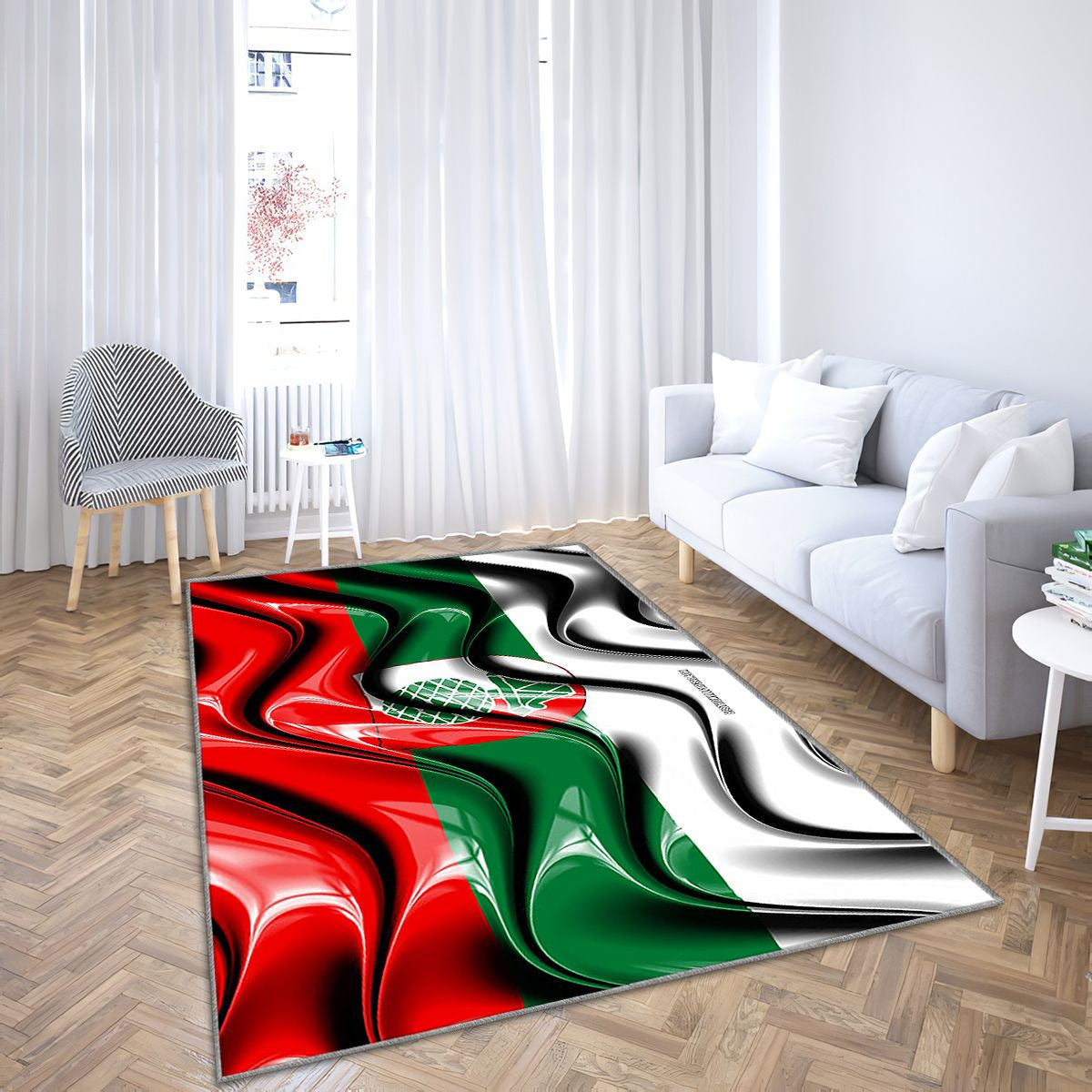 Augsbourg Drapeau Villes D'Allemagne Tapis Sol - Tapis De Salon, Augsbourg Augsbourg Villes Allemandes Tapis Art, Tapis pour la décoration de la maison