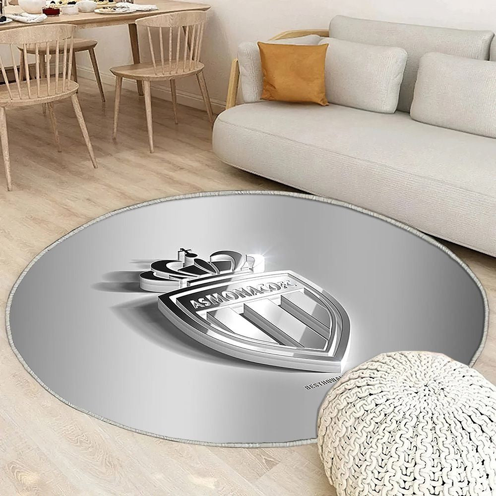 As Monaco Tapis Sol - Tapis De Salon, Football Français Tapis Art, Tapis pour la décoration de la maison